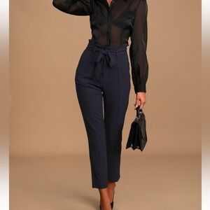 Lulu’s NWT Paper Bag High Wait Office Pant